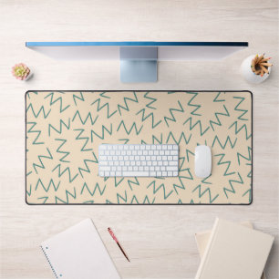 Beige-Zickzack-Stil-Schreibtisch-Accessoire Schreibtischunterlage