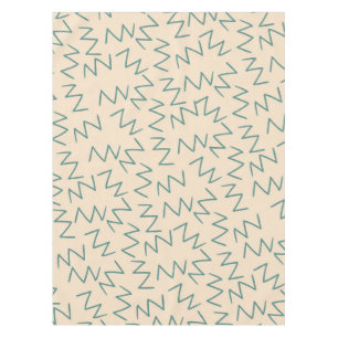 Beige Zig Zag Stilvolle und elegante Tischdekorati Tischdecke