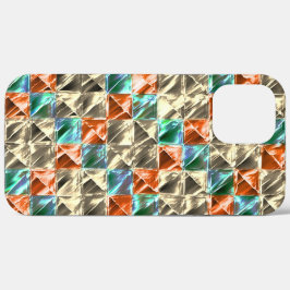 Beige, Zyan- und Korallenfliesen oder gefärbt Case-Mate iPhone Hülle