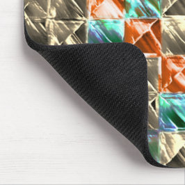 Beige, Zyan- und Korallenfliesen oder gefärbt Mousepad