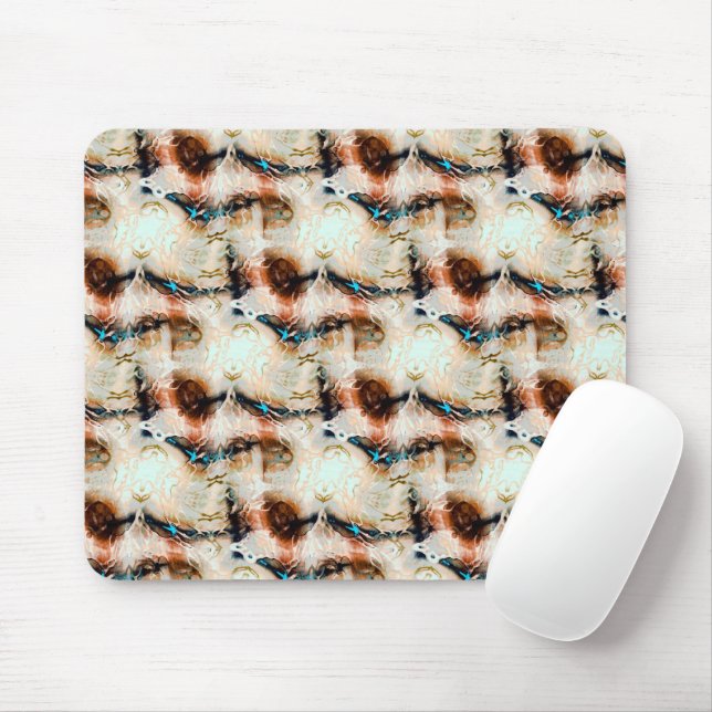 Beigefarbene Textur mit verbrannten und versunkene Mousepad (Mit Mouse)