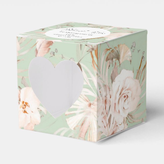 Beigefarbenes personalisiertes botanisches Fett Geschenkschachtel (Vorderseite)