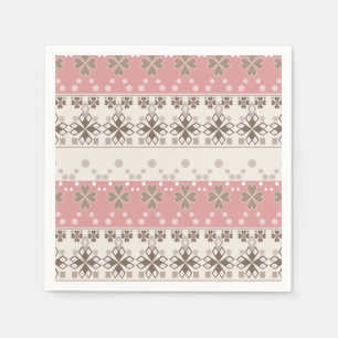 Beigefarbenes Set mit Handtuchhalter Serviette