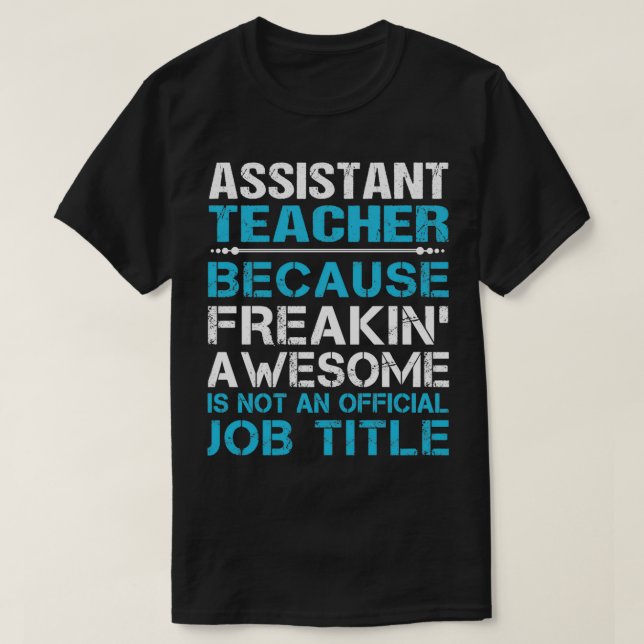 Beigeordneter Lehrer, der Phantastische Jobüberwei T-Shirt (Design vorne)