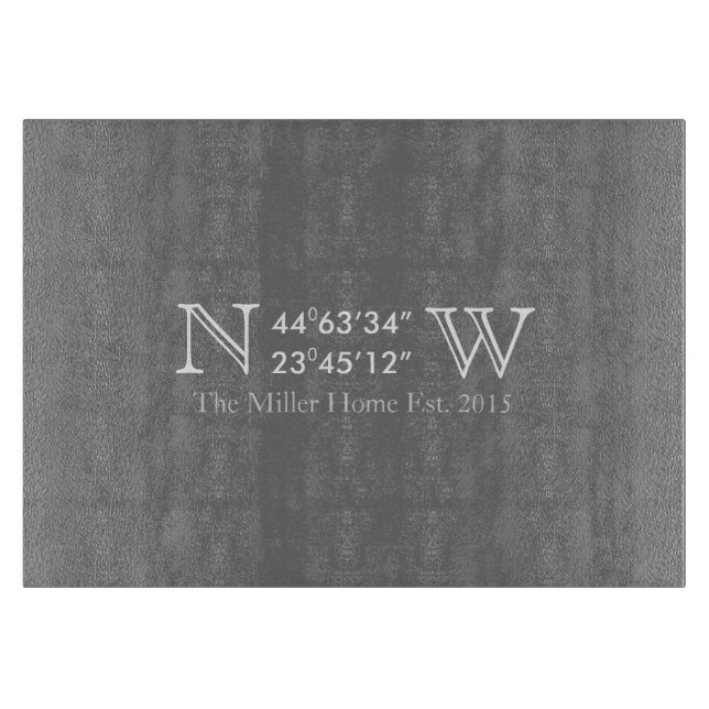 Beigeordnetes Glasschneiden-Brett Zuhause GPS Schneidebrett (Vorderseite)