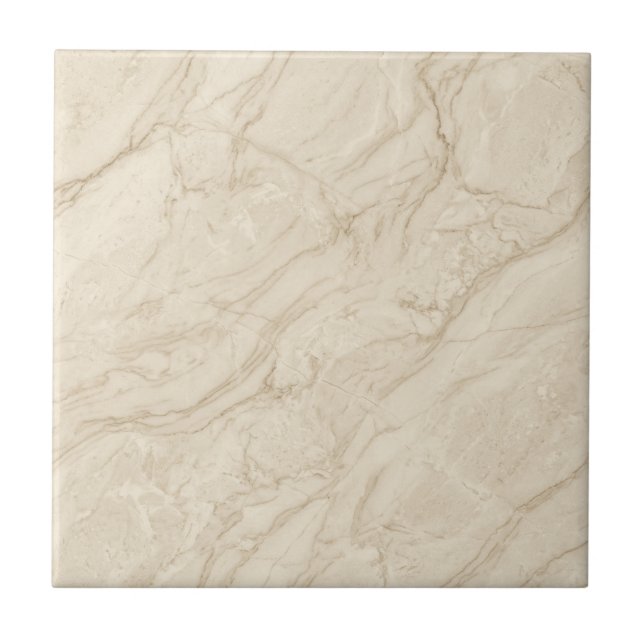 Beiger Marmor Neutral Eleganter zeitgenössischer S Fliese (Vorderseite)