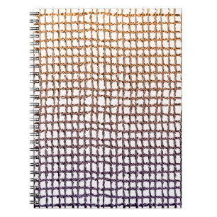 Beiges Netz Notizbuch Notizblock