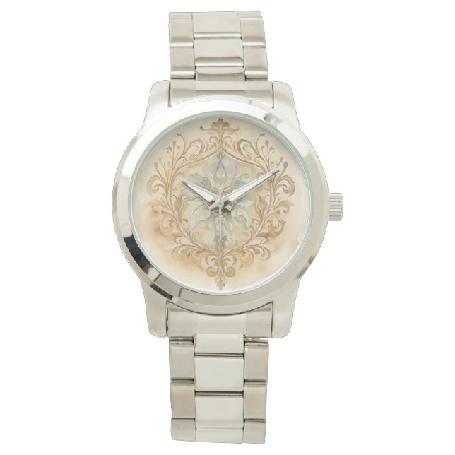 Beigi Gold Mosaik Muster,Frauenuhr,eWatch Armbanduhr (Vorderseite)