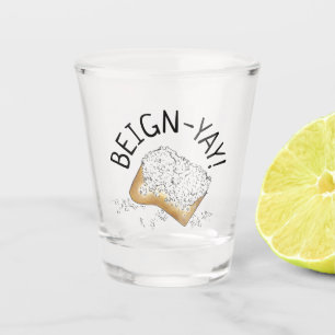 Beign-Yay! New Orleans NOLA Beignet Pastry Feinsch Schnapsglas