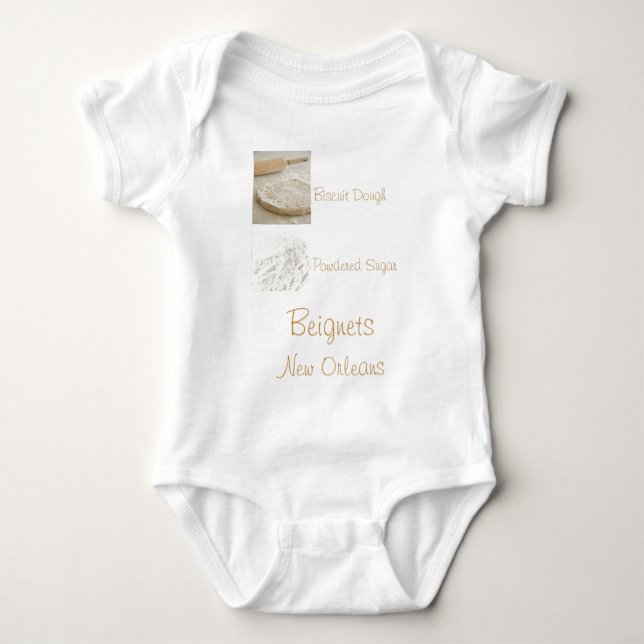 BEIGNETS BABY STRAMPLER (Vorderseite)