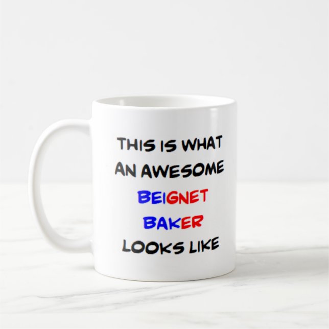 Beignettbäcker, phantastisch kaffeetasse (Links)