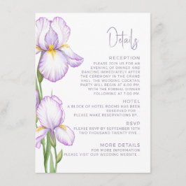 Beihefter-Kartendetails für die Hochzeit. Begleitkarte
