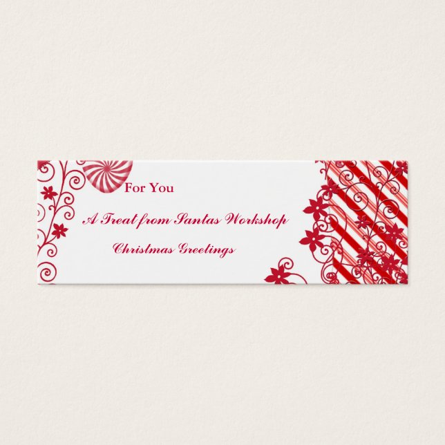 Beiheftetiketten für Wellness-Center-Geschenke, Bl (Vorderseite)