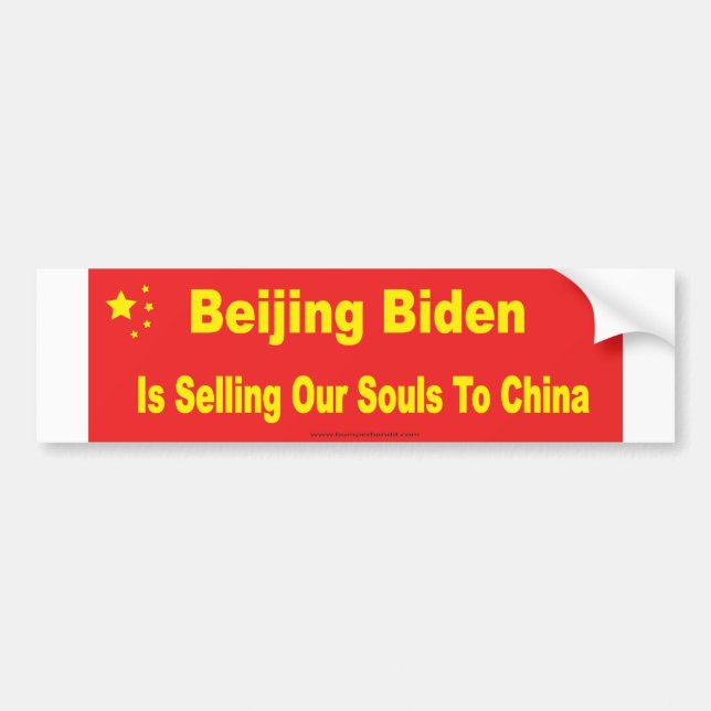 Beijing Biden Autoaufkleber (Vorne)