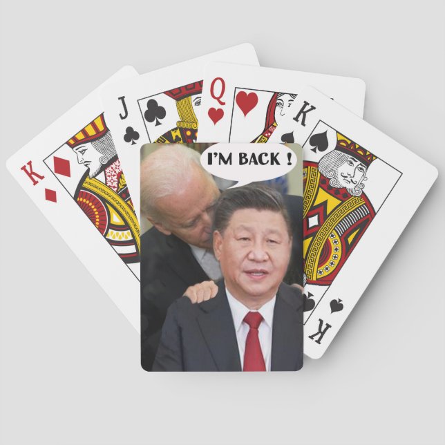 BEIJING BIDEN "I M BACK" GEAR SPIELKARTEN (Rückseite)