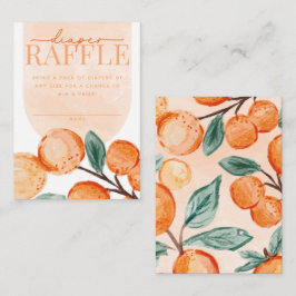 Beilage der Citrus Orange Diaper-Faltkarte Begleitkarte