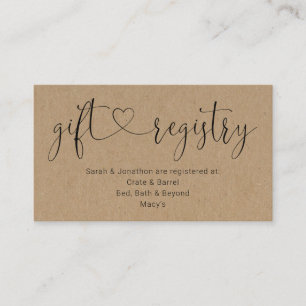 Beilage des Geschenkes / Einladung