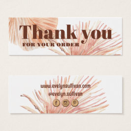 Beilage für boho tropische Minipackungen