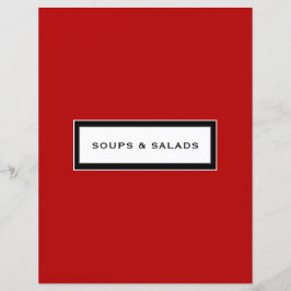 Beilage | Suppen und Salate | Rot Schwarz/Weiß