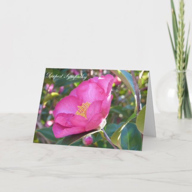 Beileid Blume Karte (Vorderseite)