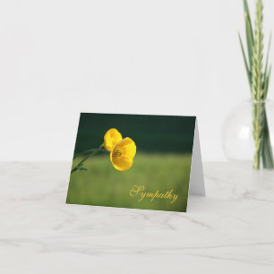 Beileid-Buttercup-Design-Blende Innen-Karte Karte