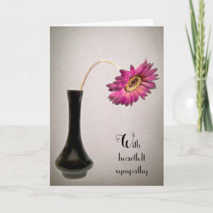 Beileid Daisy in Vase Card Karte