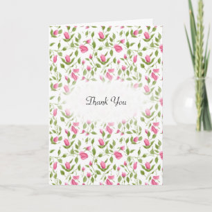 Beileid danke Ihnen für die rosa Rosen Karte