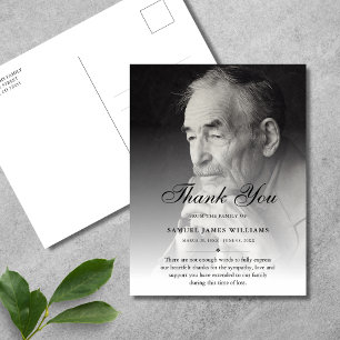 Beileid Dankeschön für das Foto der Beerdigung Postkarte