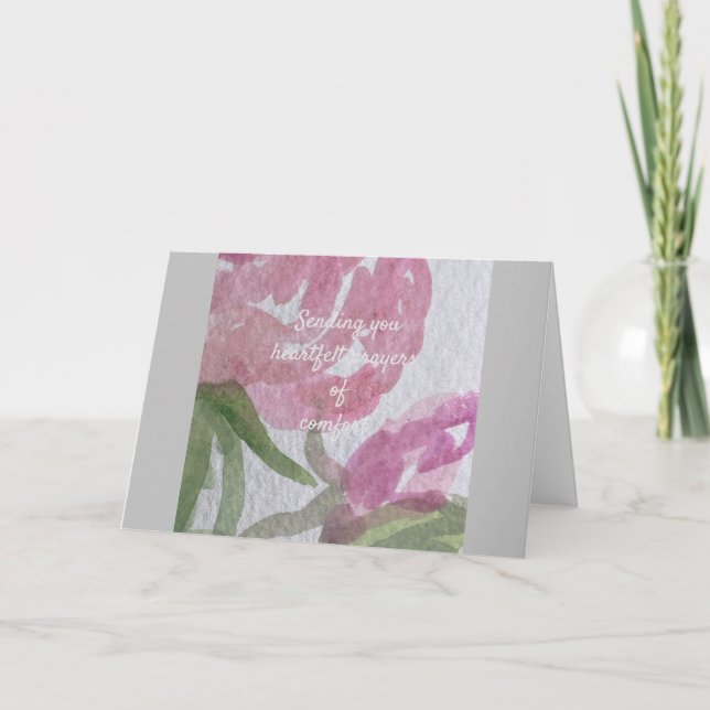 Beileid Dankeskarte (Vorderseite)