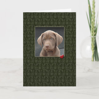 Beileid des Haustieres Verlust von Hundekarten Karte