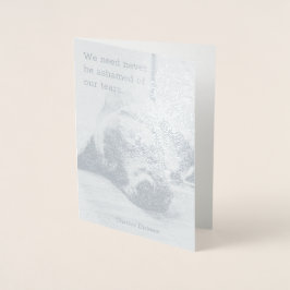 Beileid Dog Folienkarte