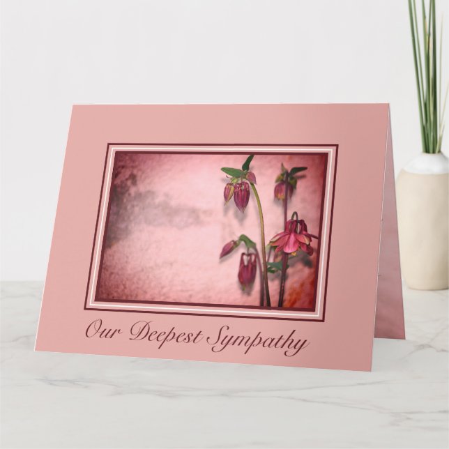 Beileid Flower Karte (Vorderseite)