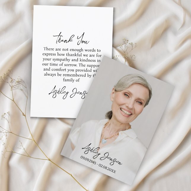 Beileid Foto Beerdigung Danke Karte (Von Creator hochgeladen)