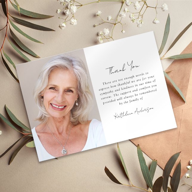 Beileid Foto Beerdigung Dankeskarte (Von Creator hochgeladen)