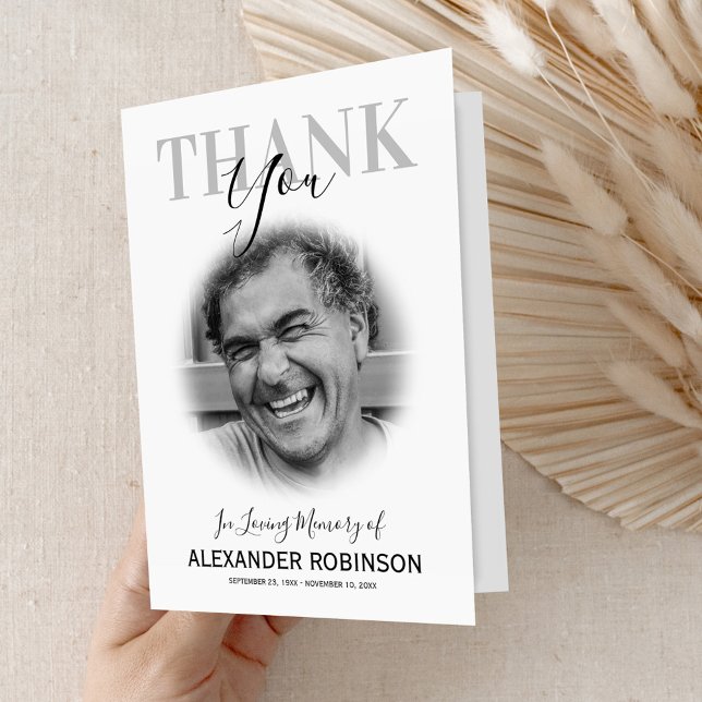 Beileid Foto Beerdigung Dankeskarte (Von Creator hochgeladen)