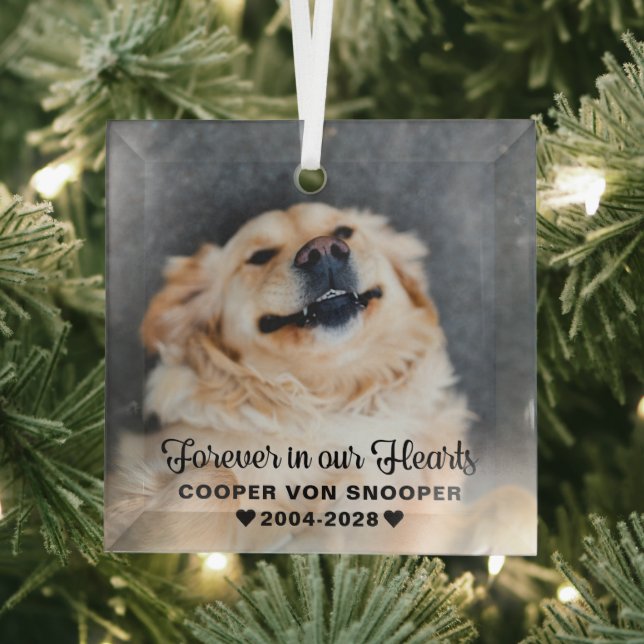 Beileid--Foto Ornament Aus Glas (Insitu)