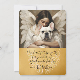 Beileid für den Loss White French Bulldog Angel Ar