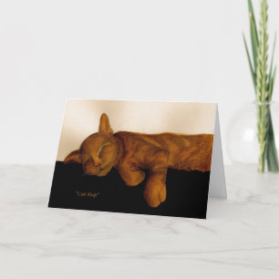 Beileid für den Verlust einer Katze Karte