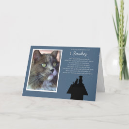 Beileid für Heimtiere Katze  Benutzerdefiniertes F Karte