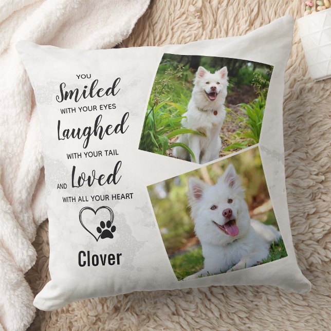 Beileid für Hunde-Memorial Foto halten Kissen (Von Creator hochgeladen)