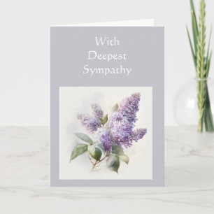 Beileid Garden Blume Lilac Karte