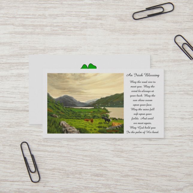 Beileid-Gedenkkarte Visitenkarte (Vorderseite/Rückseite Beispiel)