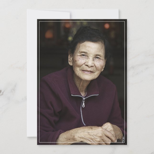 Beileid Gedenkstätte Beerdigung Kundenspezifisches Dankeskarte (Vorderseite)