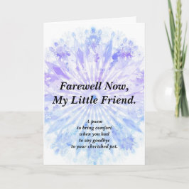 Beileid Gedicht Pet Faltkarte Karte