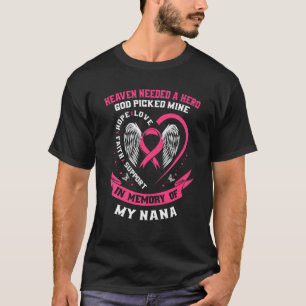 Beileid gibt Geschenke Verlust der Nana Brustkrebs T-Shirt