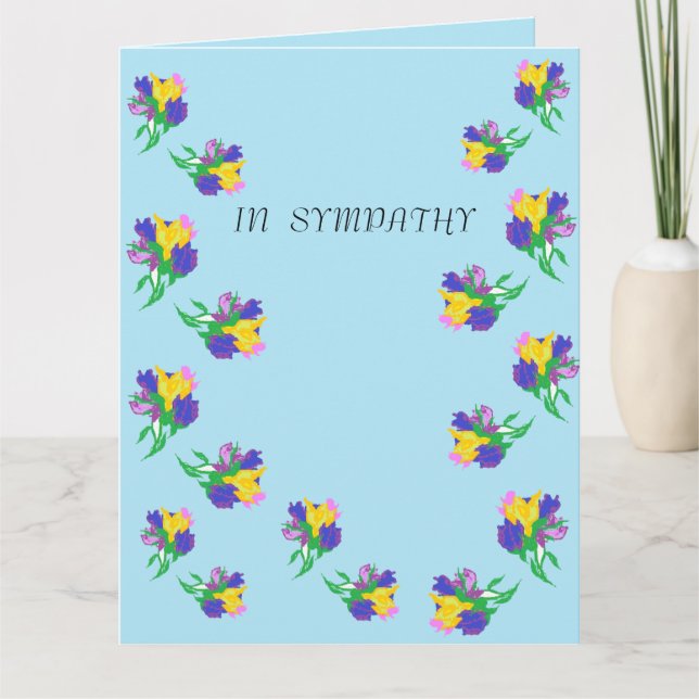 Beileid Grußkarte: Karte (Vorderseite)