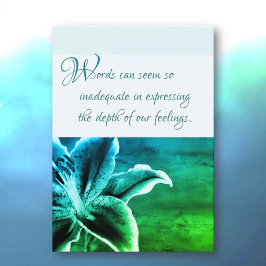 Beileid Grußkarte Karte