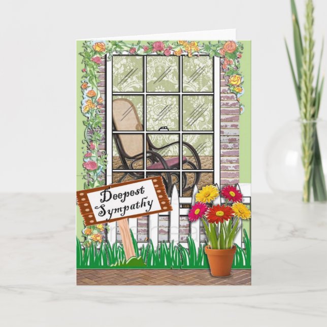 Beileid Grußkarte Karte (Vorderseite)