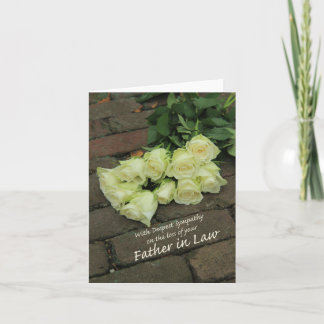 Beileid-Karte des Vaters in Law Loss Rose Karte