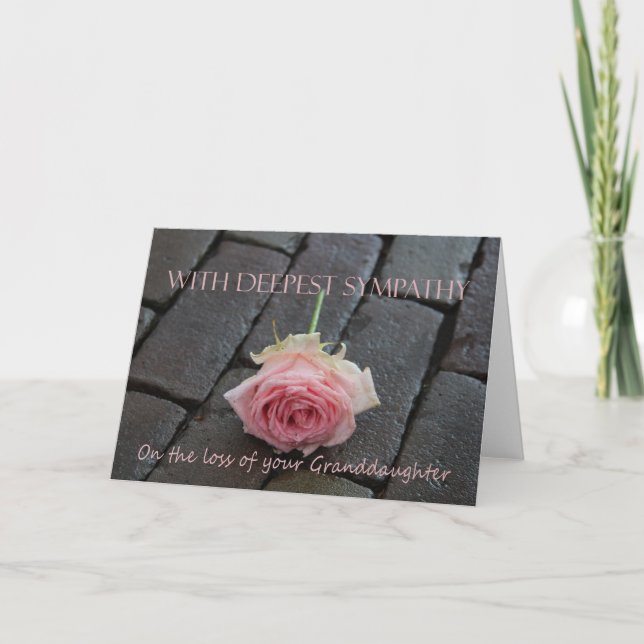Beileid-Karte für die Enteignung der Rose Karte (Vorderseite)